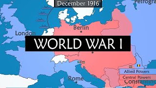 World War I  Summary on a Map [upl. by Nedyaj]