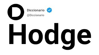 Hodge Significado En Español [upl. by Mensch776]