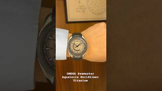 OMEGA Seamaster Aquaterra Worldtimer Titanium lugaro watch wristwatch omega luxury [upl. by Aizan169]