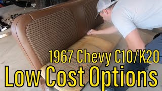 Low Cost Options C10K20 Chevy Truck Interior [upl. by Corvin]