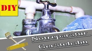 ⏩ GerätehahnWasserhahn tropft  Wasserhahn Notreparatur  Dichtung selber bauen ►TIPP´S amp TRICKS ◄ [upl. by Yusem]