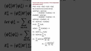 Time independent perturbation theory l Schrodinger equation [upl. by Orag]