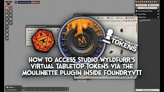 Virtual Tabletop Tokens with Moulinette in FoundryVTT [upl. by Wieren960]