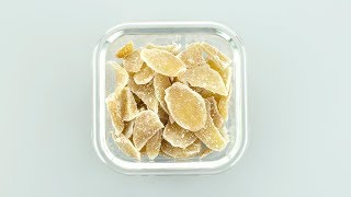 How to make Ginger Candy  Easy Candied Ginger Recipe [upl. by Lawtun]