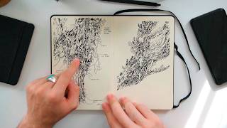 ⋆꙳✦ Sketchbook flip through a tinta  dibujos 79120 ✦꙳⋆ [upl. by Dolan]