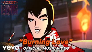 Elvis Presley  Burning Love Agent Elvis  Official Animated Music Video [upl. by Narag599]