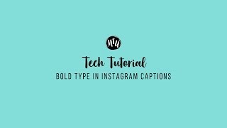 Easily add bold text to your Instagram captions [upl. by Naiditch573]