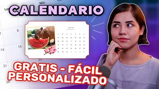 CREA TU CALENDARIO PERSONALIZADO 2024 [upl. by Ariik]