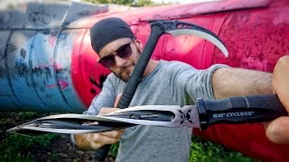 Zombie Apocalypse Weapons Tactical Kama M48 Cyclone Ninja Star Throwing Knives [upl. by Notnats]