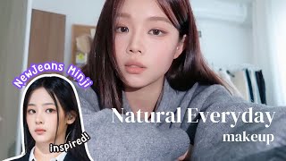 NewJeans Minji Inspired  5 MINUTES Natural Everyday Makeup for Beginners by Fann [upl. by Flita147]