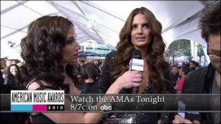 AMA 2010 Red Carpet Interview with Stana Katic [upl. by Ynnos]