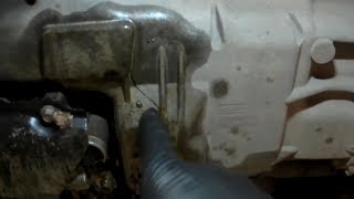 Replacing A Destroyed 2015 Ford Focus Oil Pan [upl. by Charles833]