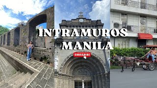 INTRAMUROS MANILA 🇵🇭  Tourist Spots amp Restaurants [upl. by Einnim]