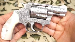 Smith amp Wesson SampW Model 60 38 2quot Chiefs Special Hand Engraved Revolver  New World Ordnance [upl. by Aikemot]