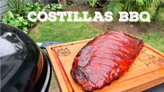 Costillas a la BBQ  Receta Fácil y Rapida  Entre Carne y Fuego BBQ [upl. by Owain]