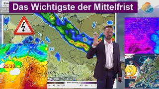 Das Wichtigste der Mittelfrist Gewitterfront am Ostermontag Unsicherheiten Trend für Anfang Mai [upl. by Aihsrop]