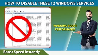 How to disable these 12 Windows services right now 2024 and Speedup Windows Performance  Windows [upl. by Cohette]