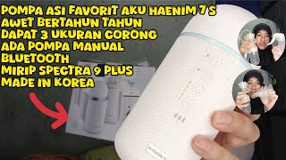 REVIEW POMPA ASI HAENIM 7S CANGGIH DAN AWET ADA BLUETOOTH CEPAT MENGOSONGKAN PD mirip Spectra 9 [upl. by Iborian]