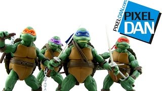 Teenage Mutant Ninja Turtles Classic Collection 1990 Movie Figures Video Review [upl. by Healy]