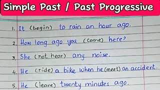 Simple Past  Past Progressive  ELT  Vocabulary  Linguistics LinguaFranca1  Lets Learn [upl. by Clarke]