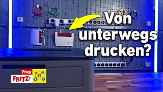 Von unterwegs drucken mit der FRITZBox  Frag FRITZ [upl. by Lessur]