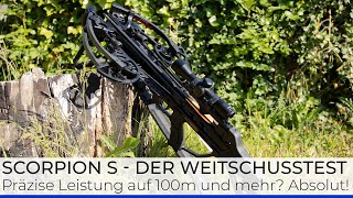 XBOW Fma Scorpion S  Der Armbrust Weitschuss Test auf 100m das ist pure Präzision [upl. by Bartolemo806]