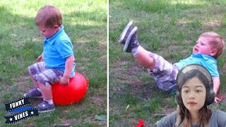 Popping Balloons Pop  Hilarious Baby Playing With Balloons  Funny Vines [upl. by Nnaarat803]