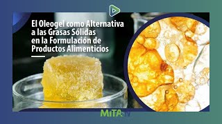 El Oleogel como alternativa a las grasas sólidas  Seminarios MITA 047 [upl. by Ahsaenat]