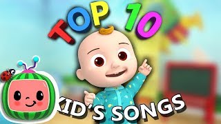 Top 10 Popular Kids Songs  More Nursery Rhymes amp Kids Songs  CoComelon [upl. by Yelbmik]