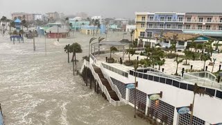 5 Minute ago in Florida Hurricane Milton makes landfall in florida bring tornadoes and floods [upl. by Rufford]