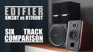 Edifier XM3BT vs Edifier R1700BT  6Track Comparison [upl. by Anina]