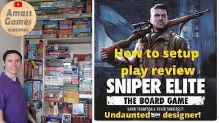 Sniper Elite the board game hidden movement one vs many sneaking boardgame AmassGames Rebellion [upl. by Matronna]