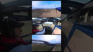 SAVANNAH S ICP AIRCRAFT LANDING PORTO PINO AIRSTRIP RECORDED WITH THREE INSTA360 CAMERASaviation [upl. by Leanor]