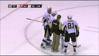 Chris Kunitz injury 032616 [upl. by Isborne]