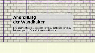 Vorgehängte hinterlüftete Fassade Unterkonstruktion  Anordnung der Wandhalter  StoVentec [upl. by Arayt551]