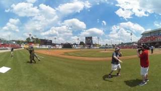 360 Carolina Mudcats Take Me Out To The Ballgame [upl. by Aldric594]