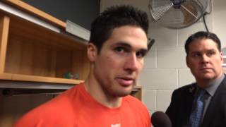 Flyers Chris VandeVelde on scoring big goal in win [upl. by Fanchon]