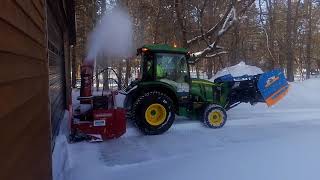 Tractor snow removal [upl. by Enaasiali645]