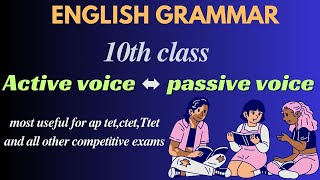 10th class grammar voiceIuseful for competitive examsIgrammarIaptetIctetITtetiSPOKEN ENGLISHIENGLISH [upl. by Airtemed120]