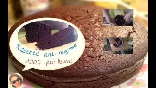 Antirégime  Recette gâteau au chocolat  100  pur beurre [upl. by Noeruat]