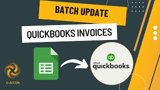 Bulk Update QuickBooks Invoices with GAccon [upl. by Snehpets]