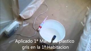 Pintar Techos en Plastico Blanco y Paredes en Gris [upl. by Analed]