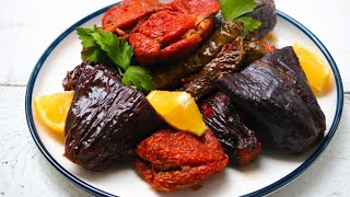 Acılı ve Ekşili Kuru Dolma🔥ANTEP USULÜ KURU DOLMA✔️ [upl. by Ecirtnahc86]