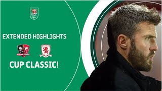 CARABAO CUP CLASSIC  Exeter City v Middlesbrough extended highlights [upl. by Lavoie]