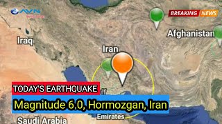 TODAYS EARTHQUAKE  IRAN EARTHQUAKE [upl. by Arno]