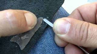 005  35 Arrowhead Indirect Percussion Flintknapping [upl. by Kaile]