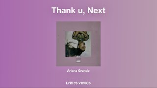 Ariana Grande  thank u next lyric video [upl. by Polish668]