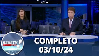 RedeTV News 031024  Completo [upl. by Jews]