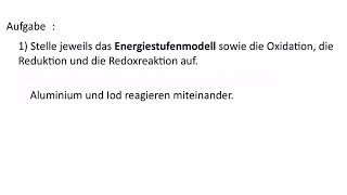 Chemie Redoxreaktionen und Energiestufenmodell [upl. by Lashondra]