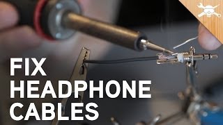 How to Fix Broken Headphone Cables [upl. by Akital]